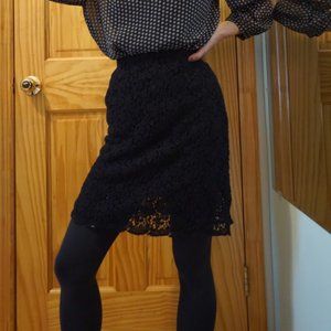 Black Lace Skirt